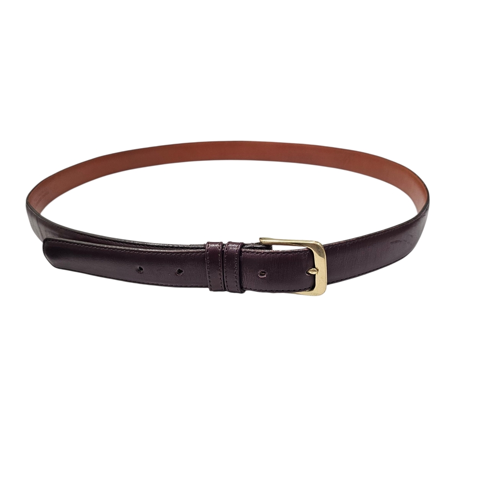 👜 Vintage Coach 8700 Belt | Solid Brass | Burgandy | Size 40 | Made in USA - Picture 3 of 8